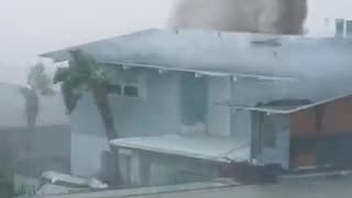 Must Watch: Hurricane vs Tornado Rips Roof off House