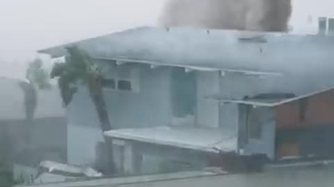 Must Watch: Hurricane vs Tornado Rips Roof off House