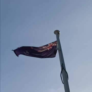 NZ NEWZEALAND FLAG FROM BELOW