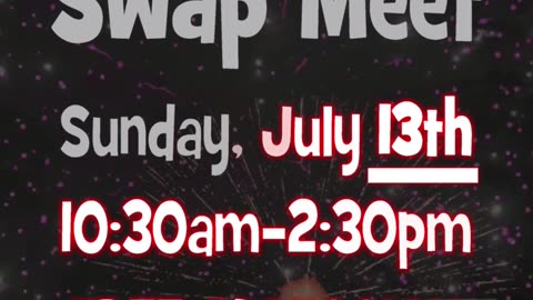 SWAP MEET at REPLAY this weekend.