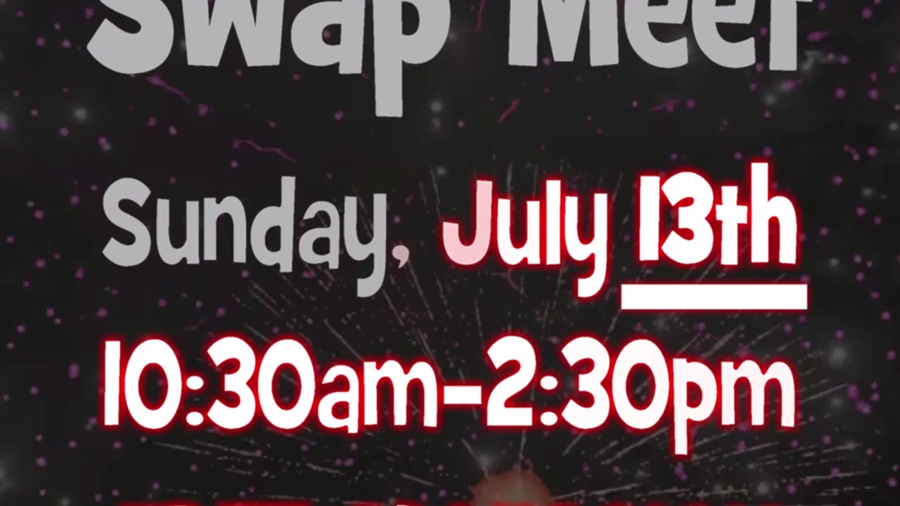 SWAP MEET at REPLAY this weekend.