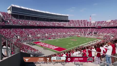 No. 1 Texas Longhorns vs. No. 3 Ohio State Buckeyes | Big Noon Kickoff | College Football 26 Sim