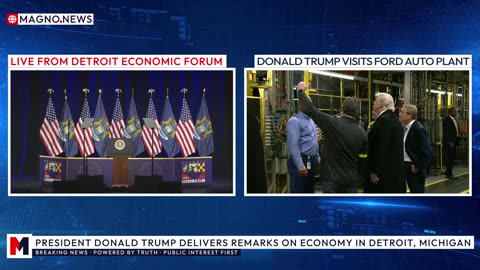 🇺🇸 President Trump Delivers Remarks on MAGAnomics at Detroit Economic Club in Michigan [LIVE]