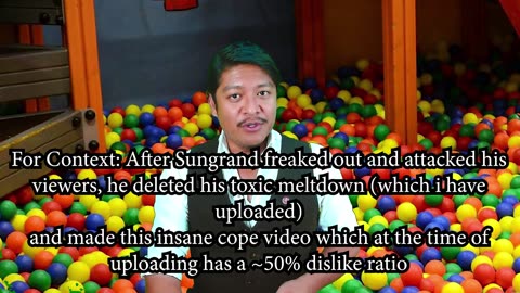 Sungrand Studios Nuclear Weapons Grade Cope after Toxic Meltdown! Wants Viewers to UNSUBSCRIBE!