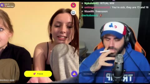 Zherka show off hi srizz on omegle