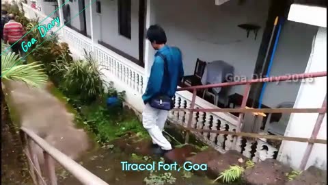 Tiracol Fort Short Video, Goa Travel Vlog, July-Aug 2018
