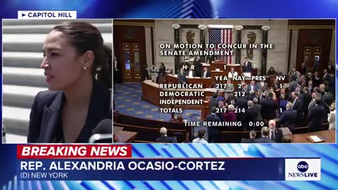 AOC Reacts To Passage Of The Big Beautiful Day: 'One Of The Saddest Days In History'