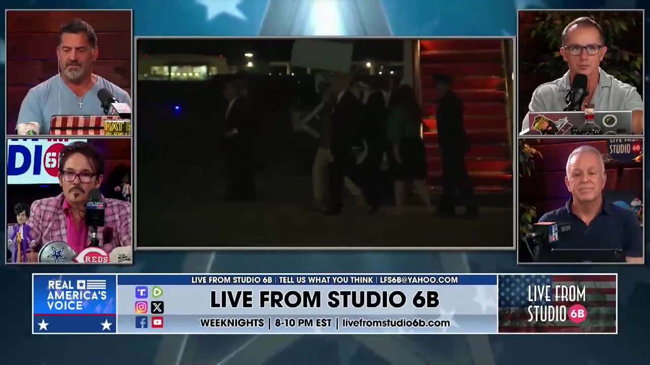 AIR FORCE ONE RETURNS FROM THE UNITED KINGDOM