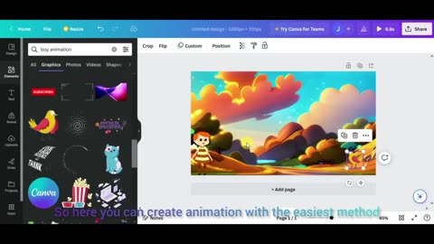 Create an animation easily using Canva AI Tool by ShaguftaAli #youtuber #animation #ai