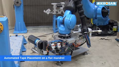 Mikrosam's Versatile Robotic Filament Winding Cell with Single Tape Placement Head 🚀