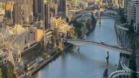 Aerial view of Brisbane, Queensland, Australia