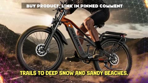 PULUMA PE86 PRO Electric Bike 1000W Motor 48V 20AH Battery 26*3.0 Inch Fat Tire Electric Bike
