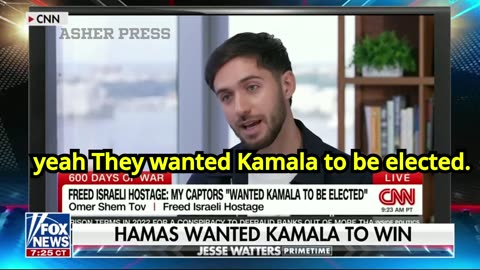 Freed Israeli Hostage Omer Shem Tov - "Hamas Wanted Kamala To Win" (May, 28 2025)
