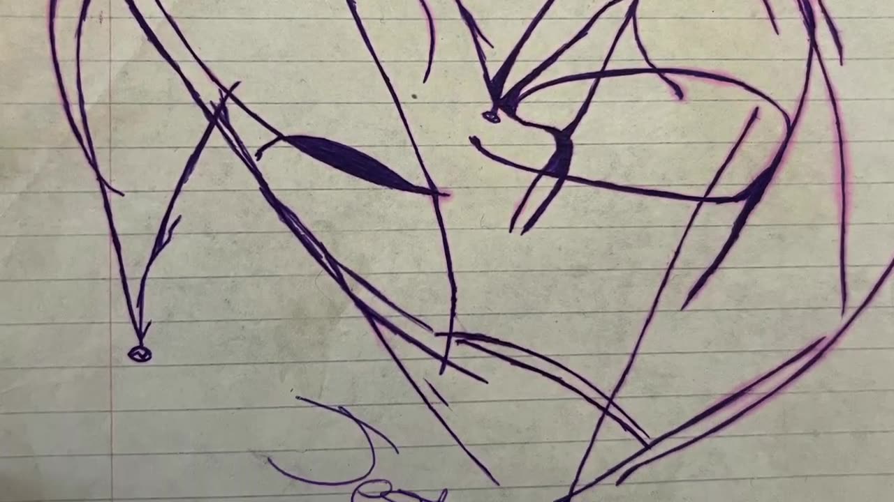 🎠Abstract Jester #39 – A simple Abstract Jester Drawing by Jester Mayhone