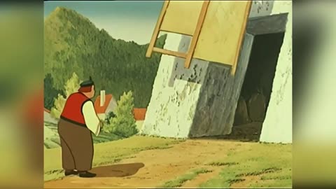 This strongman woodcutter moved the rock and defeated the bear! Validub. 🎬✨❤️ ⏰