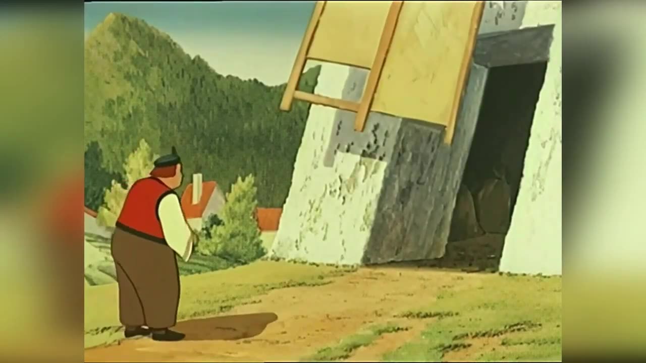 This strongman woodcutter moved the rock and defeated the bear! Validub. 🎬✨❤️ ⏰