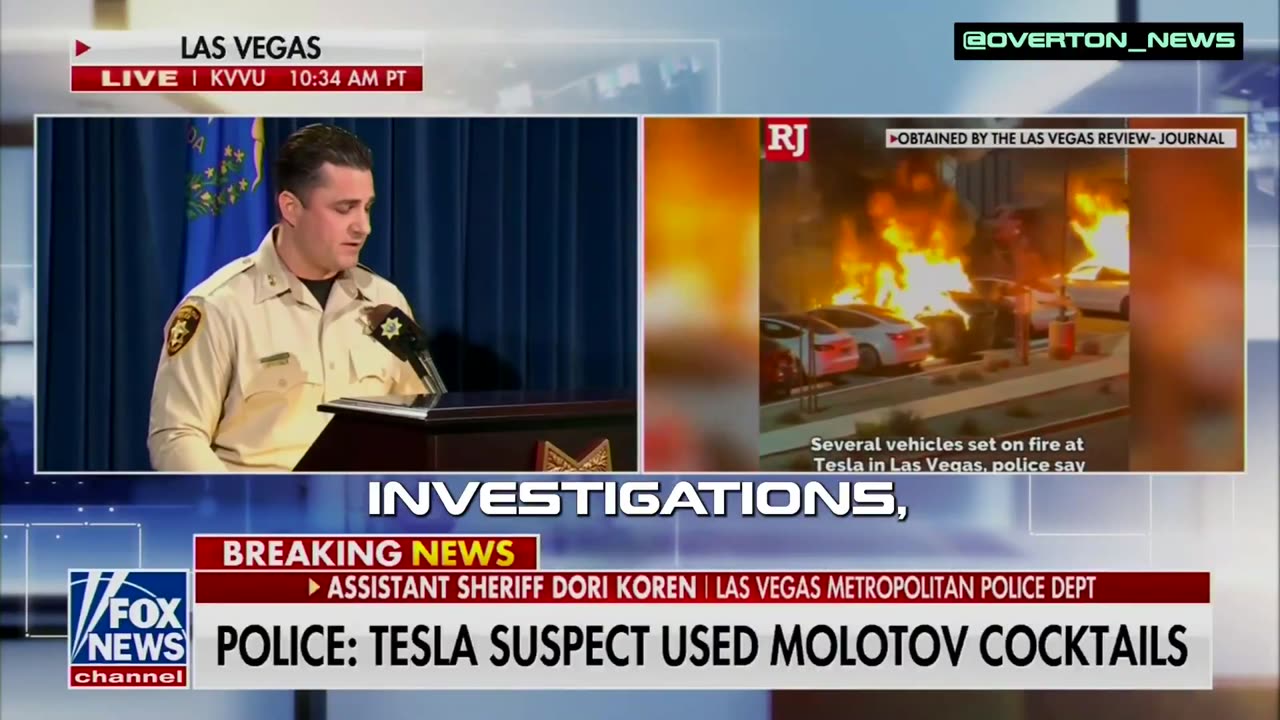 Las Vegas Sheriff Confirms Targeted Tesla Attack, Promises Full Investigation