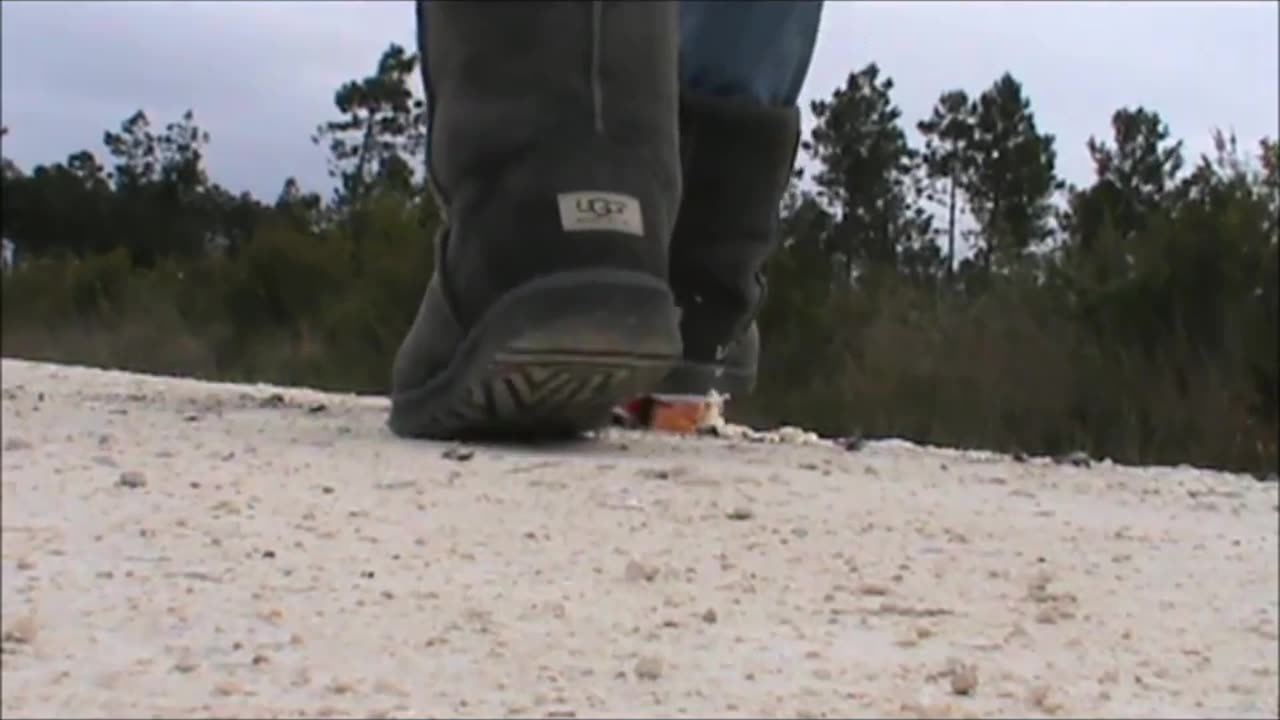 Crushing Yogurts in Uggs Boots Outside
