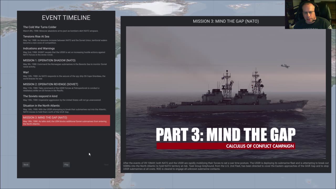 Carrier battlegroup vs Kirov SAG part1: Setting up the chessboard