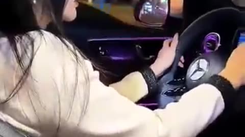 Cute Girl Driving