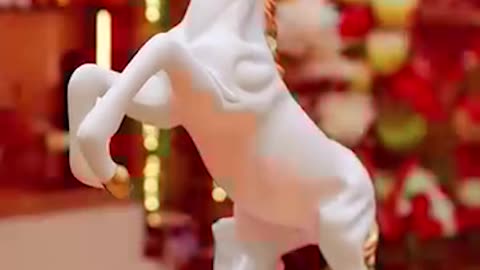 White Horse Showpiece 🐎 | Elegant & Majestic Home Decor by DNA eStore