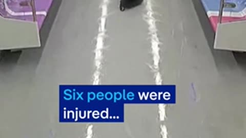 Man pours gasoline all over subway floor in Seoul and ignites it