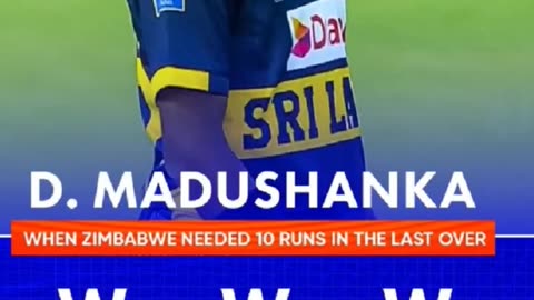 Sri Lanka won the 1st odi by 7 runs vs Zimbabwe in Harare