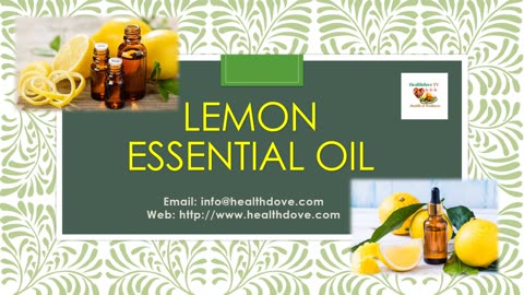 Health Benefits of Lemon Essential Oil