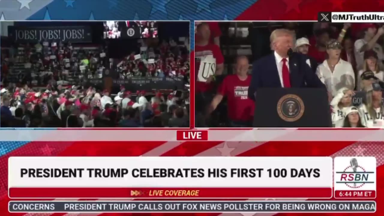 President Trump misgendered a radical leftist in the crowd