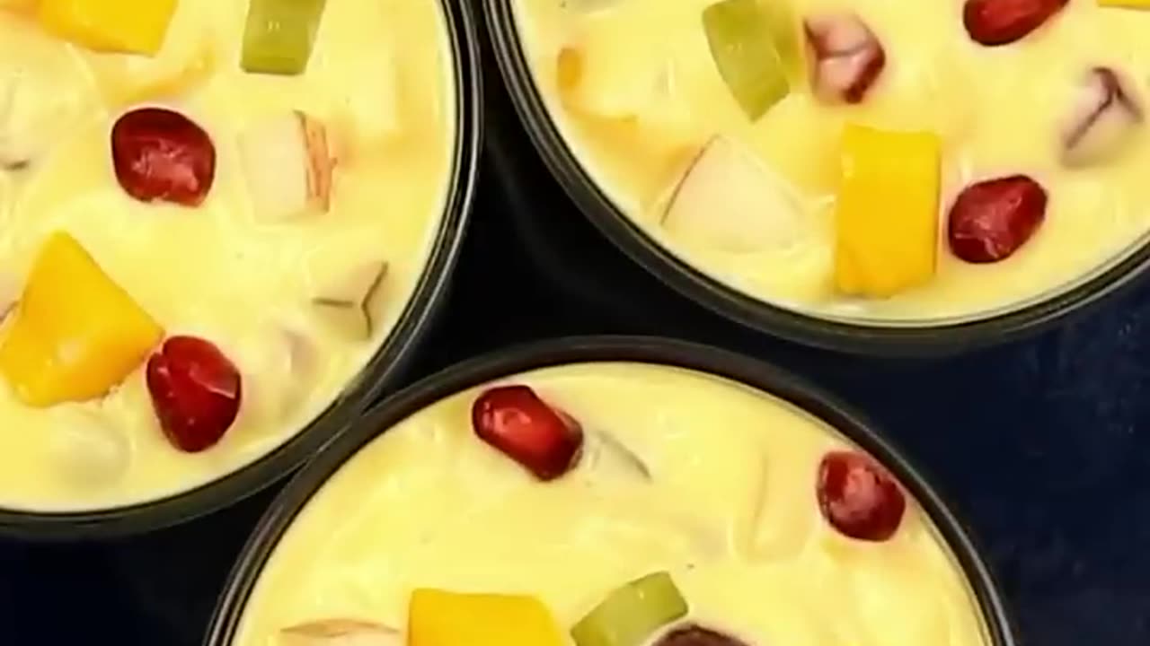 Easy Desserts Fruit Custard Recipe Fruit Salad With Custard Sauce How To Mak