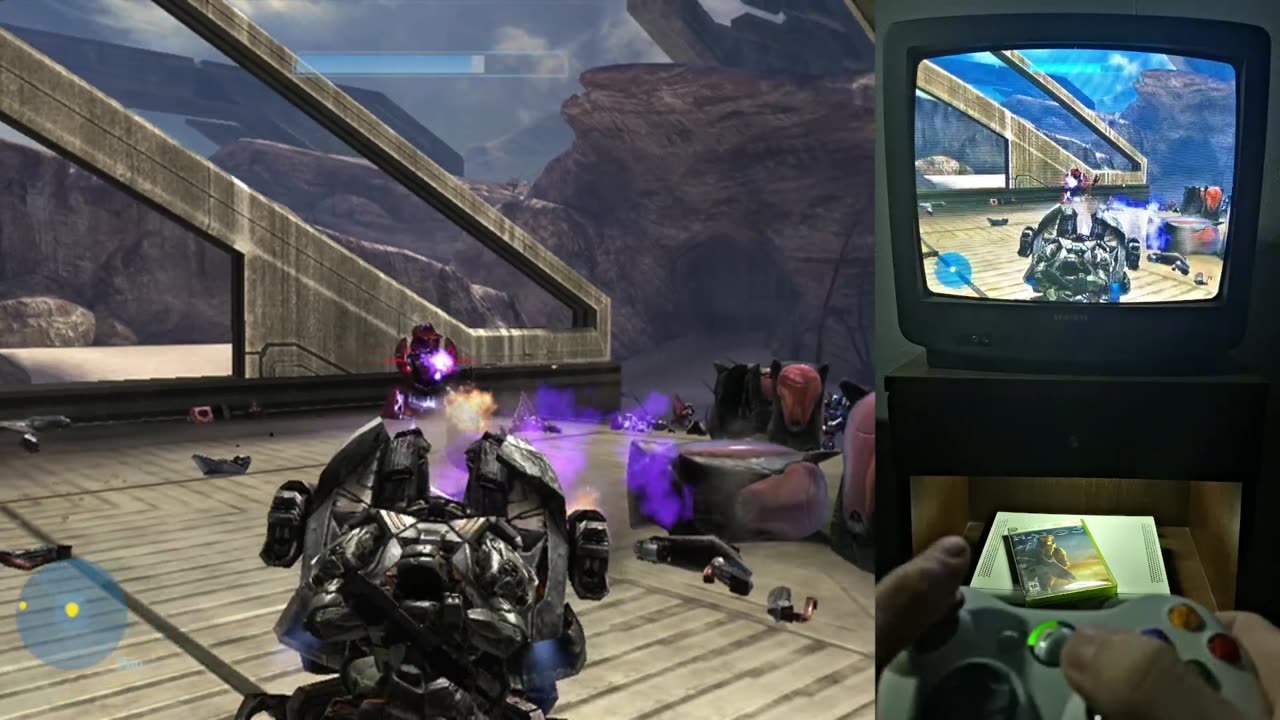 Halo 3 Gameplay Part 1 Xbox 360 CRT TV #halo