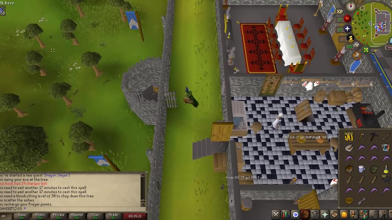 Old School RuneScape Dragon Slayer 1 Quest Part 1.