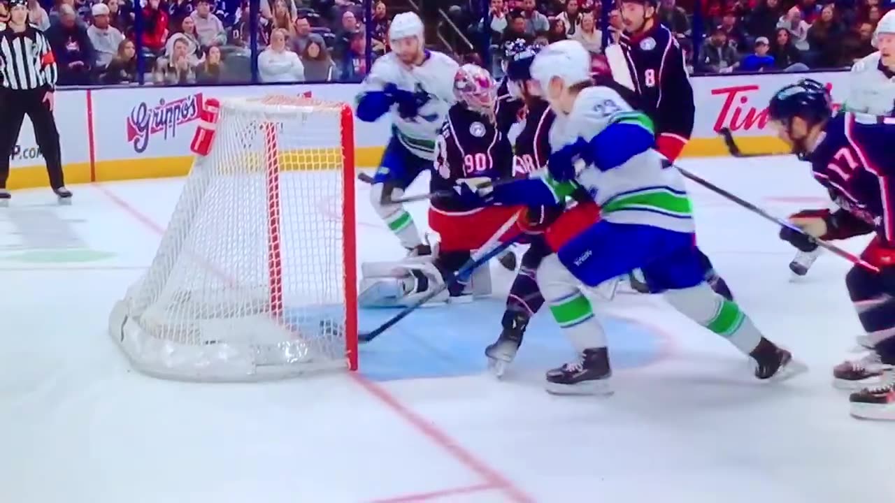 Canucks LW #74 Jake DeBrusk PP🥅(24)🏒Snap-Shot Goal