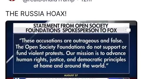 President Trump posted The Russia Hoax