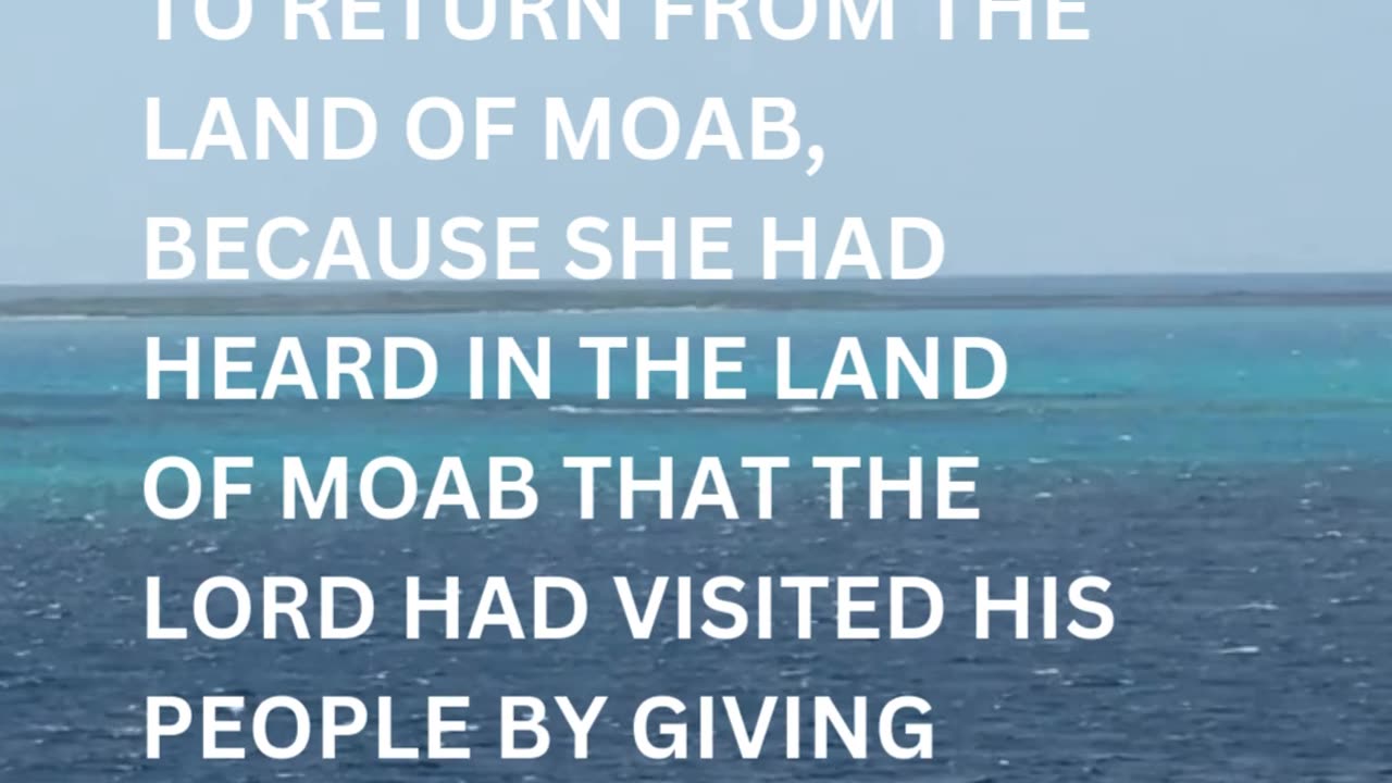 Daily Inspirations from God Ruth 1:6 | Devotion
