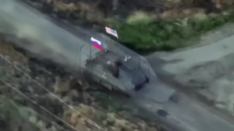 Russians storming something with a US flag…