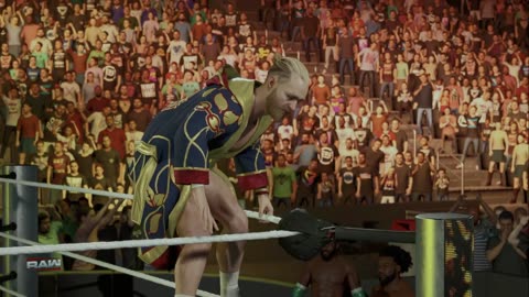wwe 2k25 334 universe Kofi Kingston and Xavier Woods VS Pete Dunne and Tyler Bate