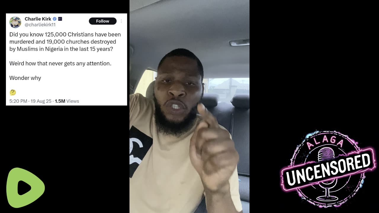Charlie Kirk Lying About Christians Dying in Nigeria