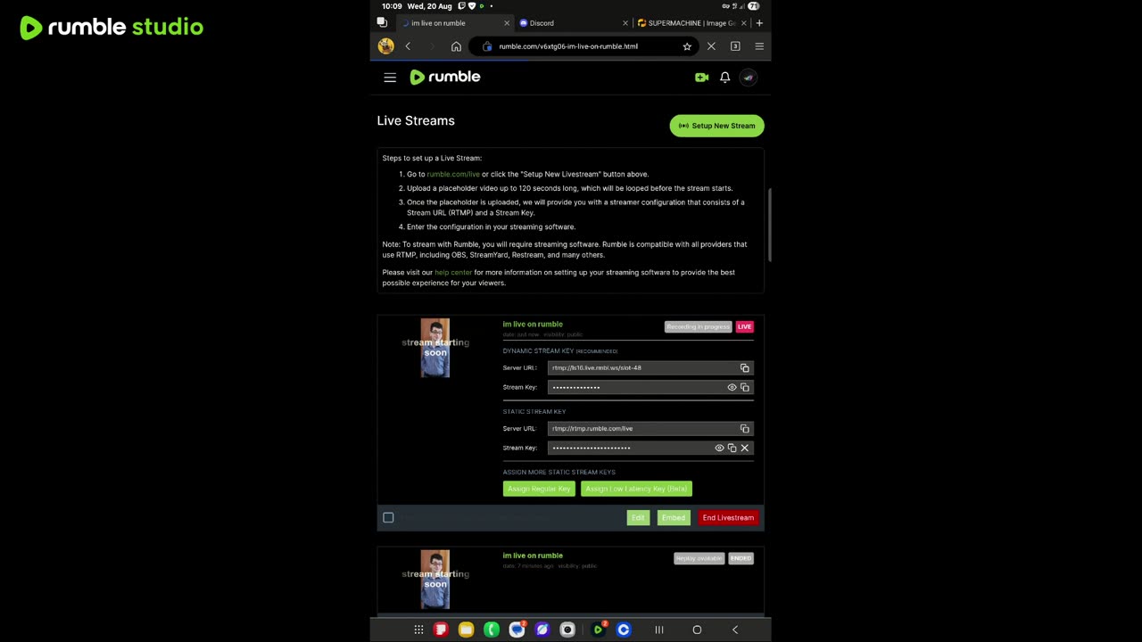 im live on rumble