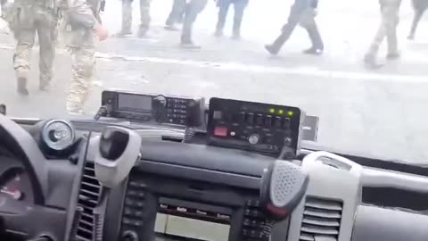 NEW: Video from inside a CBP vehicle ATTACKED by rioters in LA
