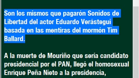 2009: Eduardo Verástegui y Carlos Slim magnicidio Mouriño 2008