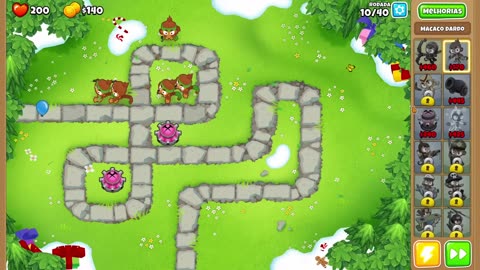 Bloons TD 6 Ape Field Easy Round 10