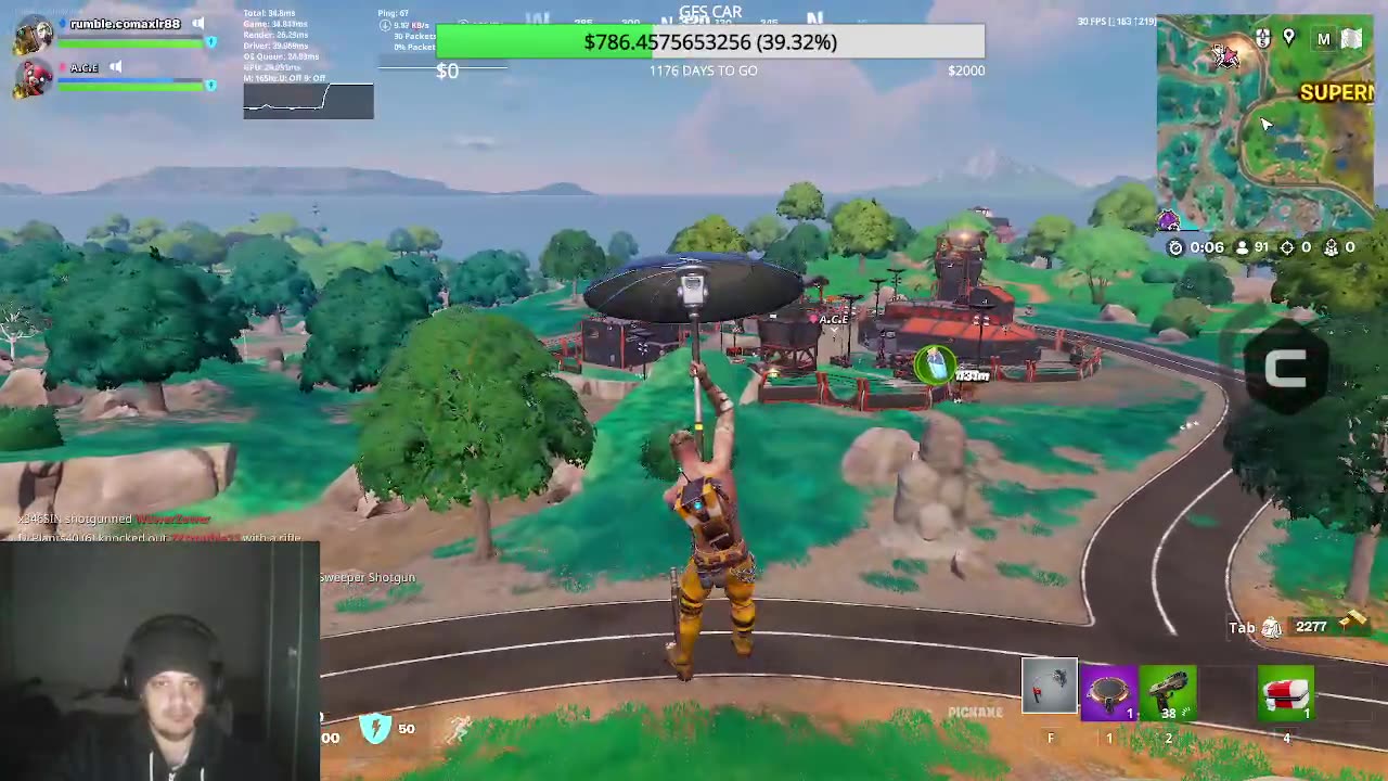 some fortnite, first stream in a 3 months