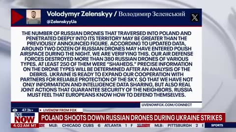 Russian drones aimed at Ukraine