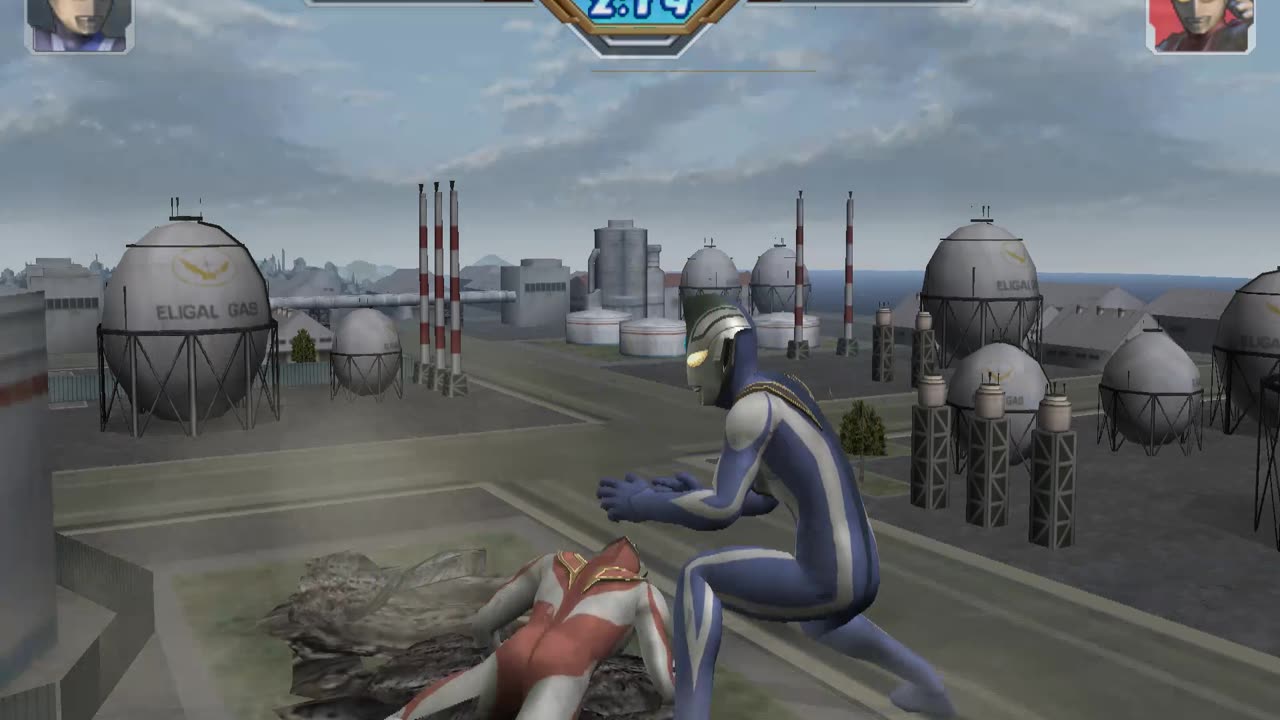 Ultraman Fighting Evolution 3 - Battle Mode - Ultraman Agul V2