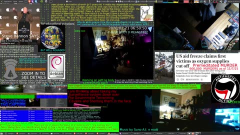 LIVE CAMS of ADHD Schizophrenic. Music Suno AI n matt Rap. Music about A.I.