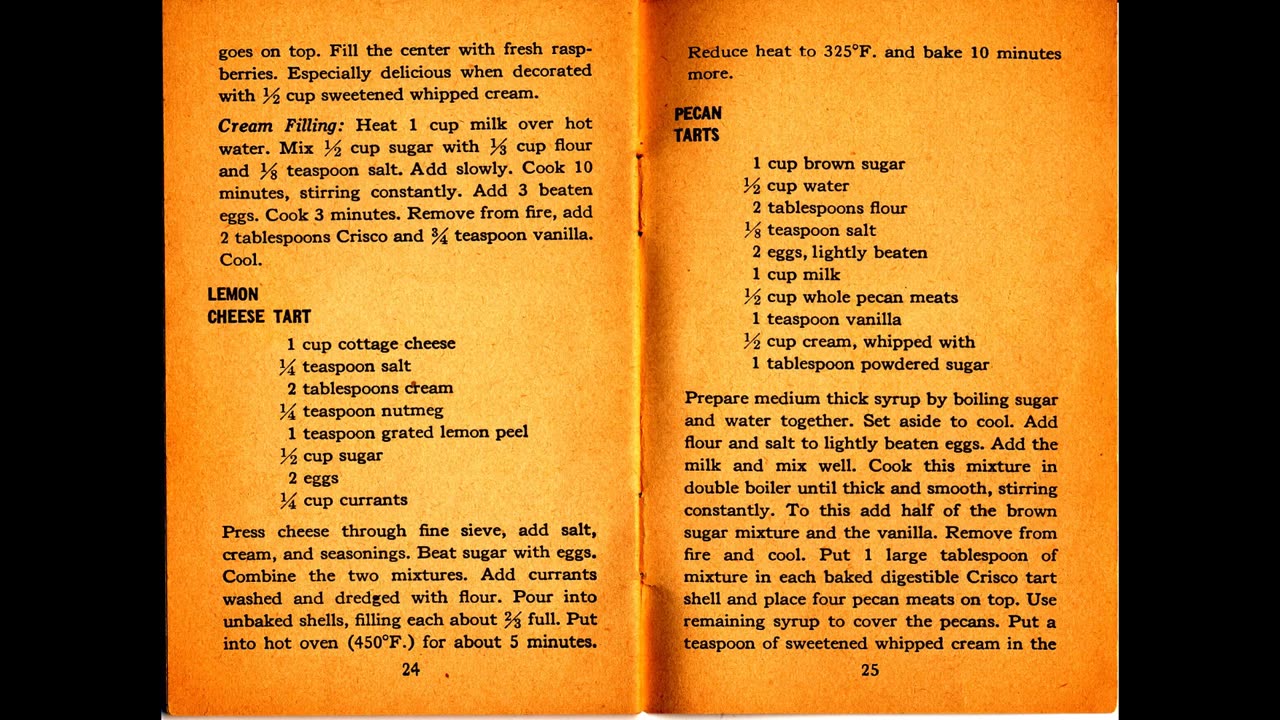 1934 24 Pies Men Like Cookbook No Sound, Historical Reference