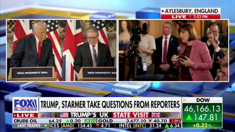 President Trump is asked about "the elephant in the room Lord Mandelson.