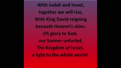 The Covenant Stands, an Anthem for Israel, original lyrics video