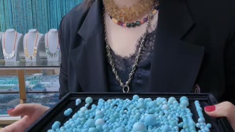 250513-6 Natural Original Turquoise Beads: A Hidden Secret in Your Fingertips